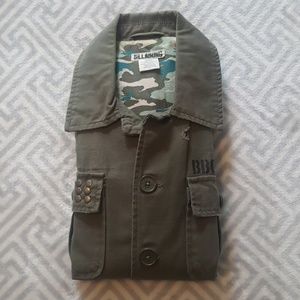 Billabong Army Green Military Style Jacket